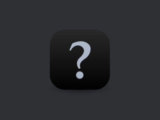 Canvas Print - Question -  App Icon