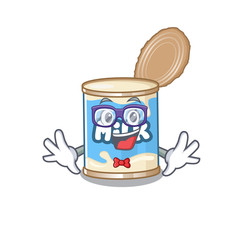 Sticker - cartoon character of Geek condensed milk design