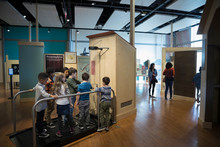 Children At Exhibit In Science Center