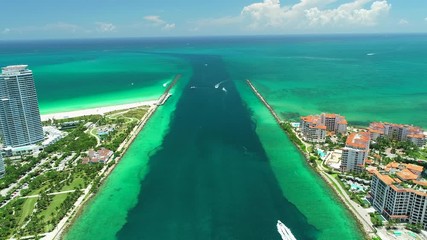 Wall Mural - Aerial view of South Beach. Miami Beach. Florida. USA.