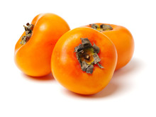 Persimmon On White Background