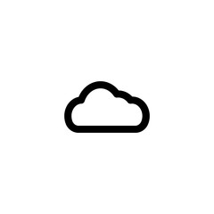 Cloud flat vector icon isolated on a white background.Weather,forecast icon.