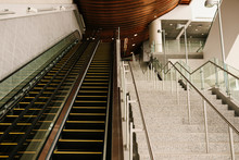 Escalator In Railway Station
