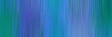 Abstract Horizontal Banner Background With Vertical Stripes And Steel Blue, Teal And Dark Slate Blue Colors