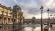 The Louvre Museum after the Rain
