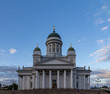 Helsinki cathedral during sunset on a warm summer evening