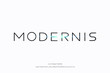 © MoonBandit - Modernis, a modern minimalist clean alphabet font. typography vector illustration design