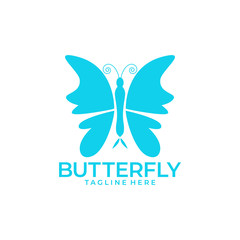 Wall Mural - Butterfly Logo Design Vector Illustration