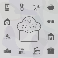 Poster - Cake cup icon. Web icons universal set for web and mobile