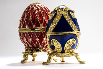 Wall Mural - Russian souvenir, egg casket copy of Faberge