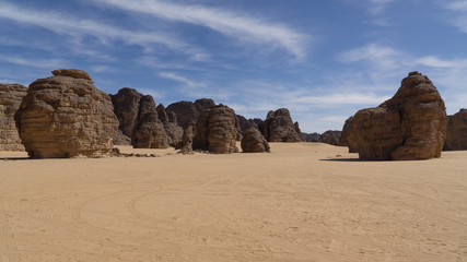 Wall Mural - Landscape of Sahara desert