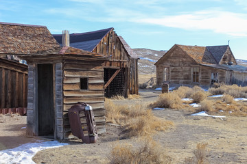 Gold rush era ghost town in Bodie, California