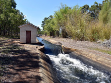 A Control Point For The Water Supply Across A Weir For Irrigation In The Atherton Tablelands