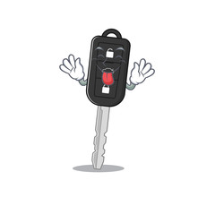 Poster - Cute car key cartoon mascot style with Tongue out