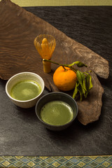 Wall Mural - 日本茶　抹茶　Image of Japanese traditional matcha 