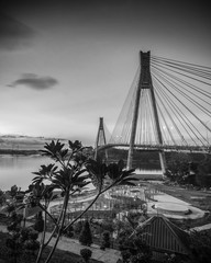 Black White Panorama Photos of wonderful indonesia