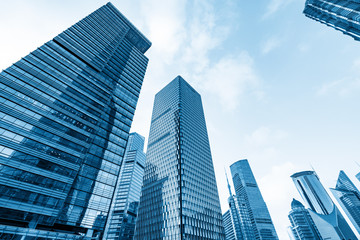 the skyscrapers of the financial center , shanghai, China