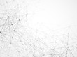 © vladystock - Abstract geometric background with connecting dots and lines. Modern technology concept. Black and white polygonal structure