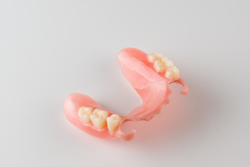  image of a modern denture on a white background