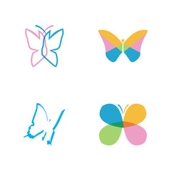 Wall Mural - Beauty Butterfly Logo Template Vector icon design