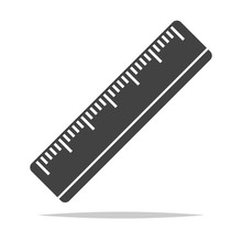 Ruler Icon Vector Isolated Illustration