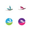 © amin - Dragonfly logo template vector icon illustration design