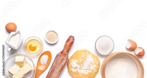 Fotomural Baking background On table.