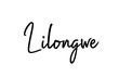 © dragomirescu - Lilongwe capital word city typography hand written text modern calligraphy lettering