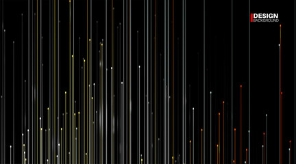 Wall Mural - abstract geometric vector background. straight lines with black background . new texture for your de