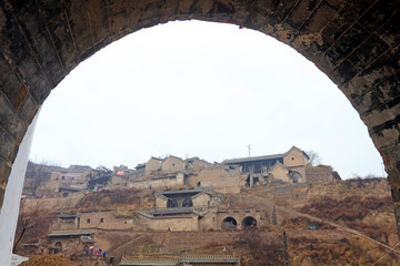 Shanxi Mountain Village Architectural Scenery in China