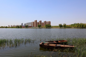 Wall Mural - Waterfront City Scenery, China