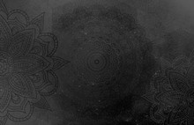 Minimilistic Black Mandala Background