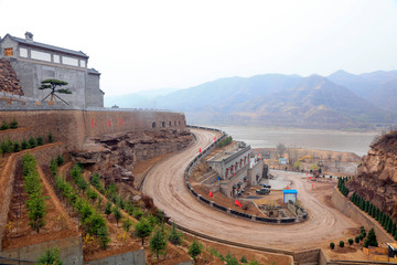 Wall Mural - Shanxi Mountain Village Architectural Scenery in China