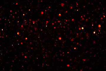 Poster - Beautiful bokeh on a black background