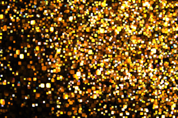 Poster - Beautiful bokeh on a black background