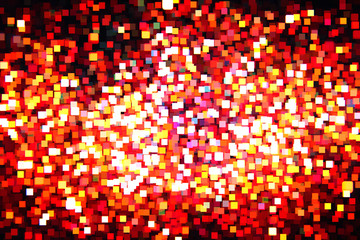 Poster - Beautiful bokeh on a black background