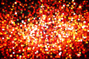 Poster - Beautiful bokeh on a black background