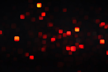 Poster - Beautiful bokeh on a black background