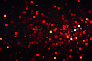 Poster - Beautiful bokeh on a black background
