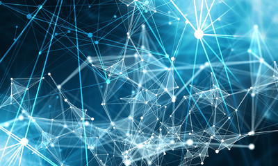 connection and communication concept. 3d rendering