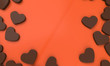 © Camelt studio - 3D render heart on minimal wallpaper backdrop