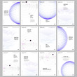 © xenia_design - A4 brochure layout of covers design templates for flyer leaflet, A4 format brochure design, report, presentation, magazine cover, book design. Big data visualization. Futuristic technology background.