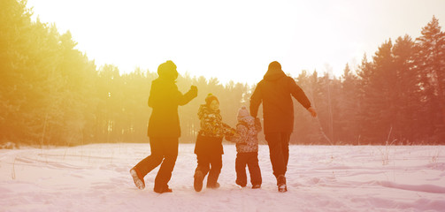 Wall Mural - people walking in the park