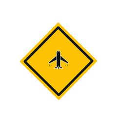 vector icon with tourist plane shape