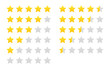 Star rating vector isolated icon. Customer service rating. Rating satisfaction. Customer review, feedback concept.