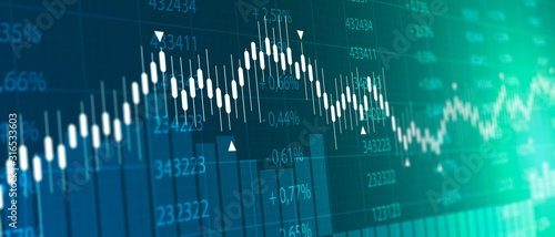 Cuadros en Lienzo tabellone, grafico, economia, finanza, azioni, mercato