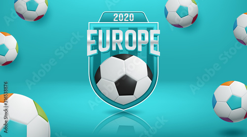 Fotomural football 2020 world championship cup background soccer