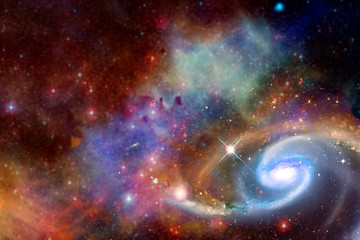 Fototapete - Nebula, galaxy,starfield, in outer space. Infinity universe
