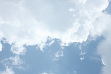 blue sky with white clouds