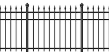 Illustration Of Metal Forged Fence.